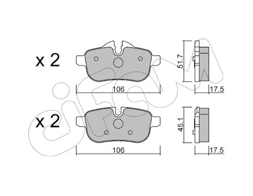 Pastiglie freno CIFAM 822-919-0