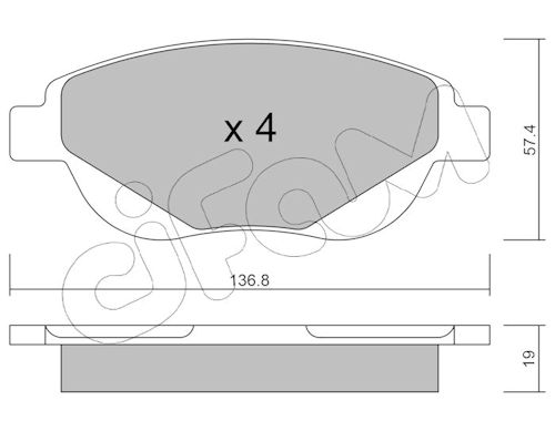 Pastiglie freno CIFAM 822-948-0