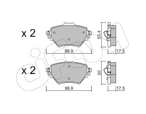 Pastiglie freno CIFAM 822-987-0
