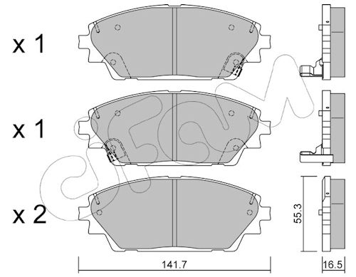 Pastiglie freno CIFAM 822-992-0