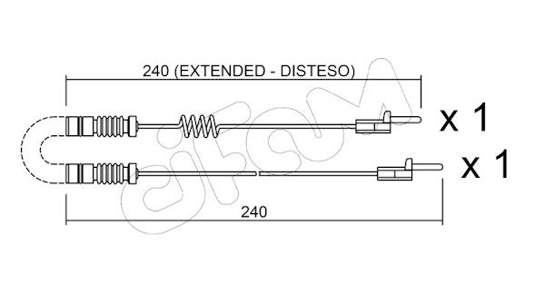 CIFAM SENSORE P.FRENO