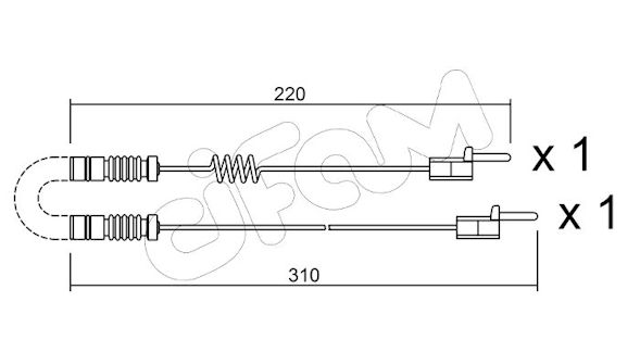 CIFAM SENSORE P.FRENO MERCEDES