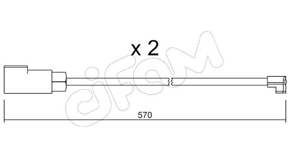 CIFAM SENSORE P.FRENO