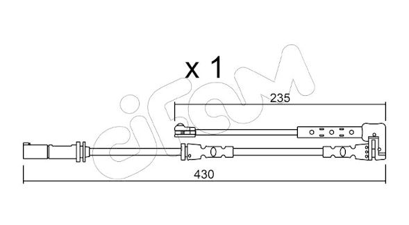 CIFAM SENSORE P.FRENO