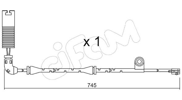 CIFAM SENSORE P.FRENO