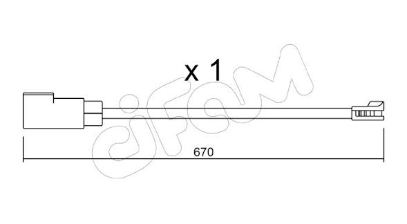 CIFAM SENSORE P.FRENO