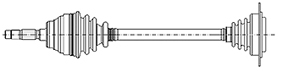 Albero motore/semiasse CIFAM 655-009