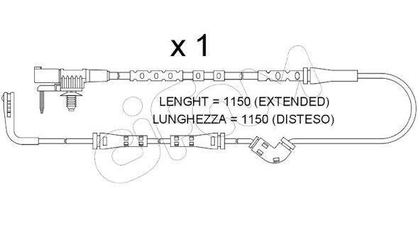 Contatto segnalazione, usura past. freno/mat. d'attrito CIFAM SU.387