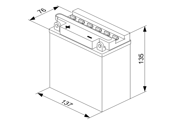 BATTERIA 50.70D 12V 7Ah 40A