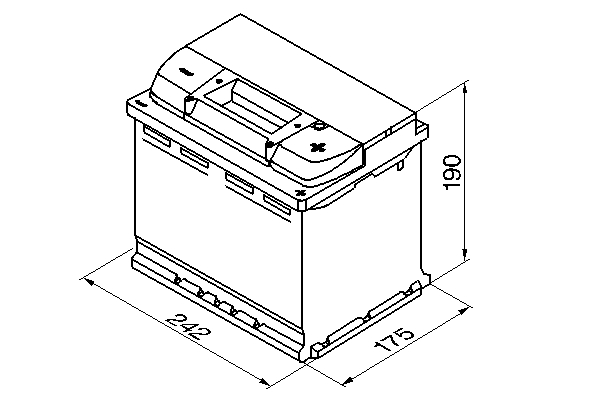 BATTERIA AVVIAMENTO AUTO BOSCH 60AH 540