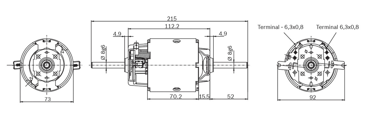 BOSCH MOTORE A CORRENTE CONTINU