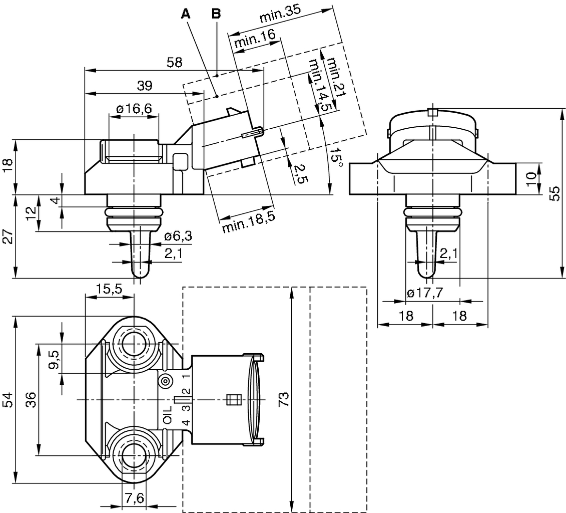 SENSORE PRESSIONETEMPER MERCEDES-BENZ TRUCK