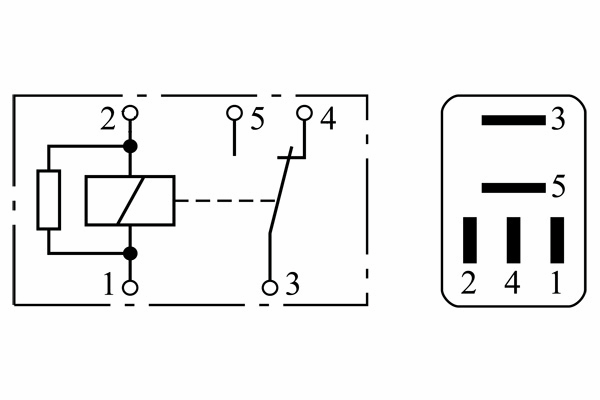 MINI RELE 12V 30A 5 POLI