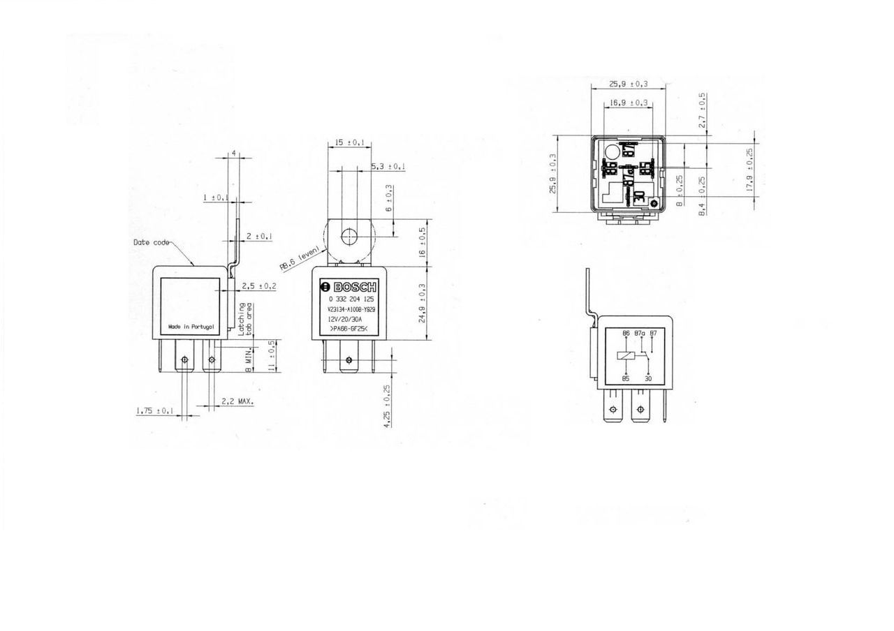 RELAIS 12V 5POLI BIDIREZ.PEUG.6042,8BZ