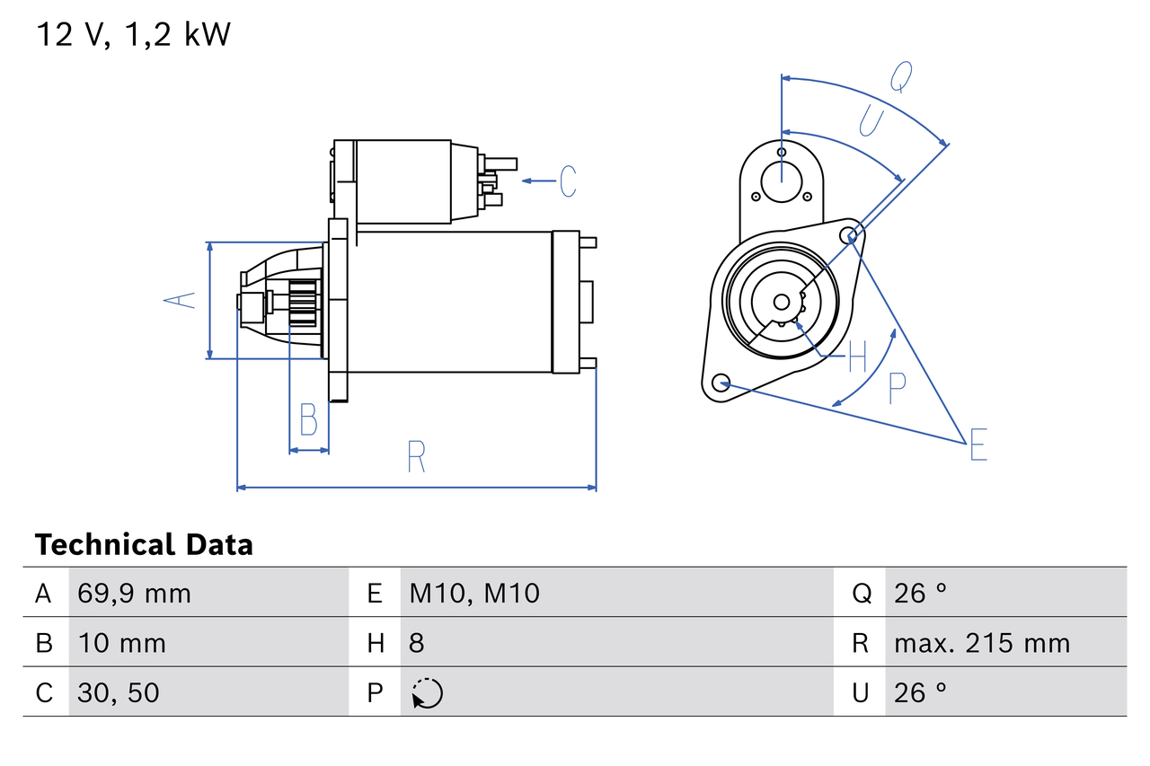 BOSCH MOTORINO DI AVVIAMENTO