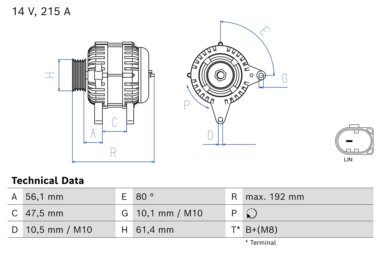 Alternatore BOSCH 0986083920