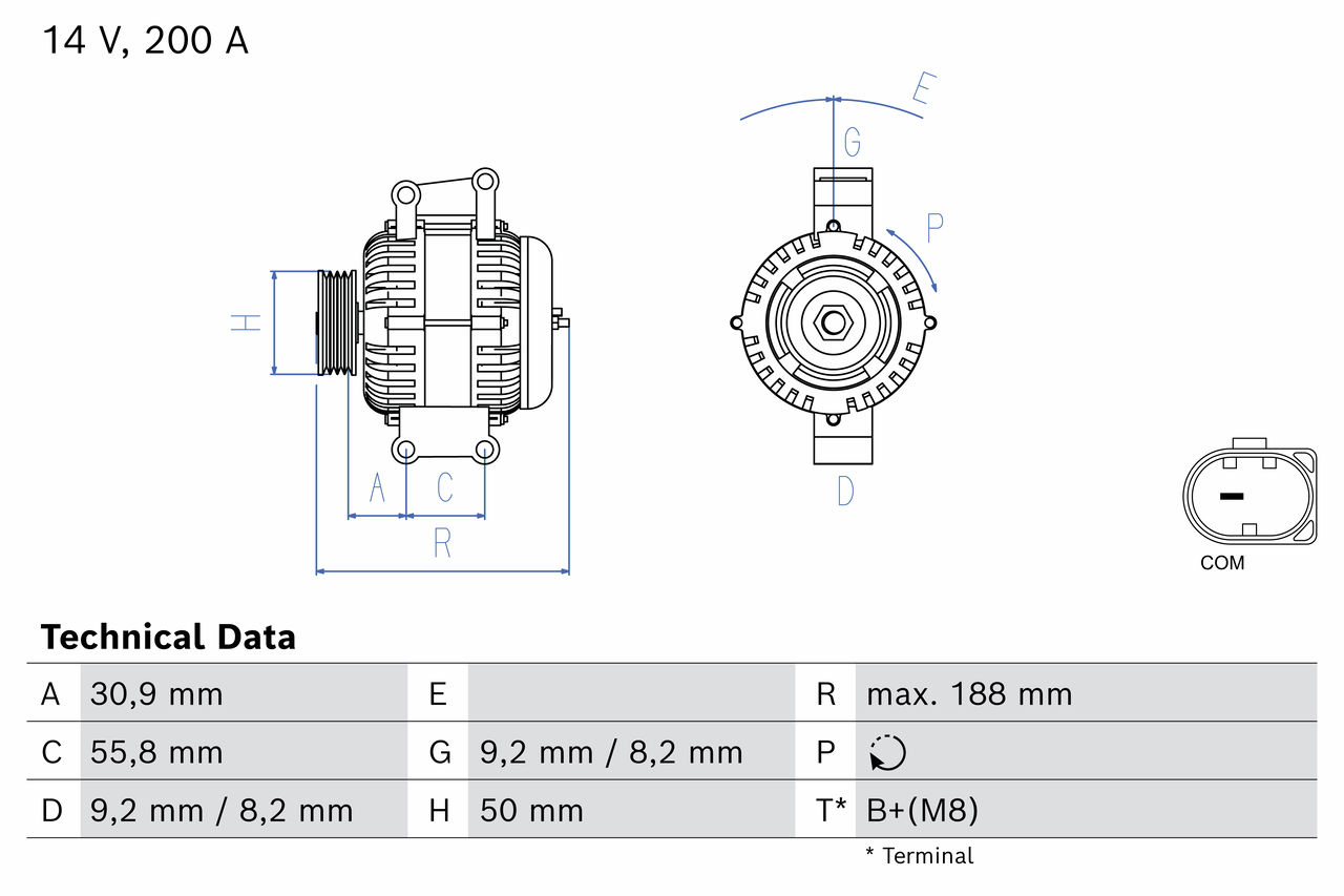 Alternatore BOSCH 0986084980