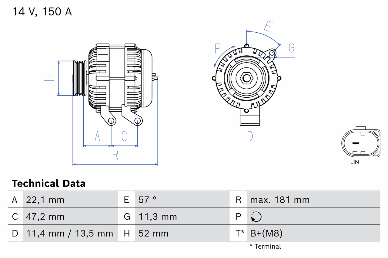 Alternatore BOSCH 0986085230