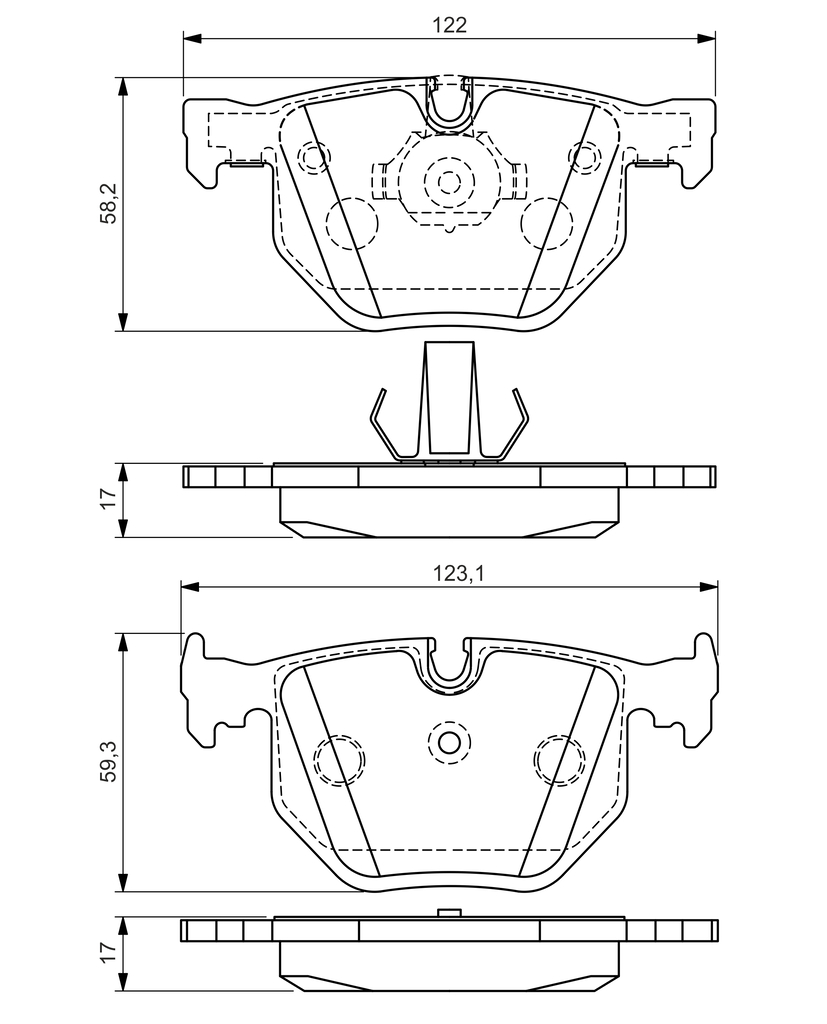 Pastiglie freno BOSCH 0986494286