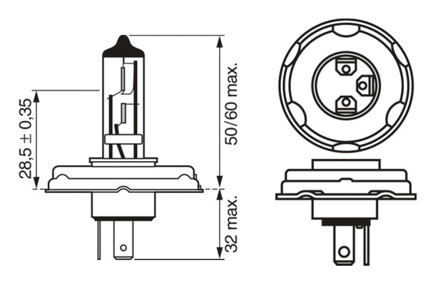 LAMPADA PURE LIGHT R2H 45/40W 12V