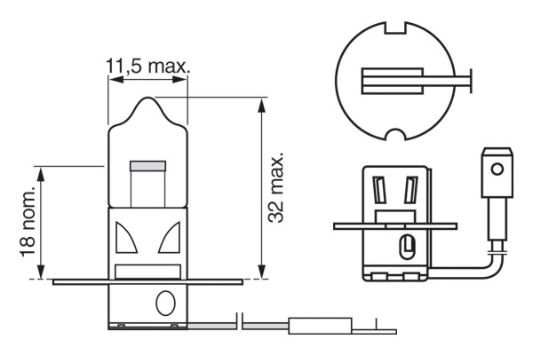 LAMPADA PURE LIGHT H3 55W 12V