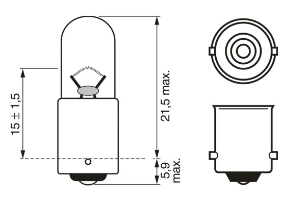 LAMPADA PURE LIGHT T4W 12V