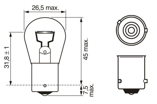 LAMPADA PURE LIGHT PY21W 12V