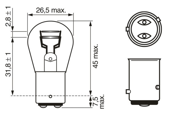 LAMPADA PURE LIGHT P21/4W 12V