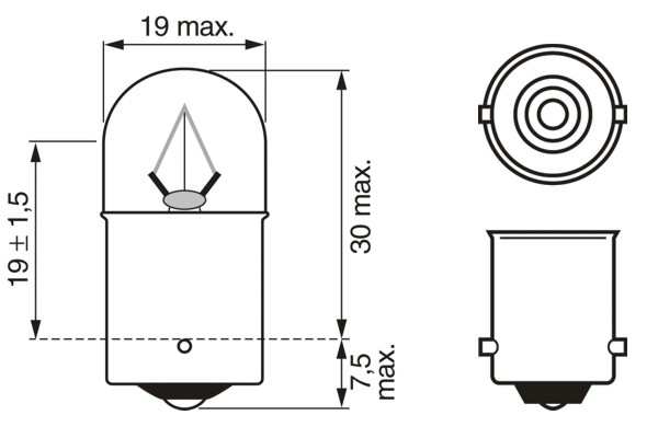 LAMPADA 24V 10W R10W TRUCKLIGHT