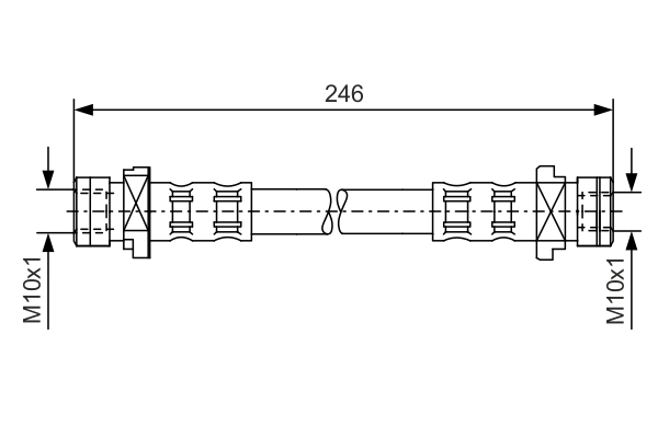 TUBO FLESSIBILE FRENO