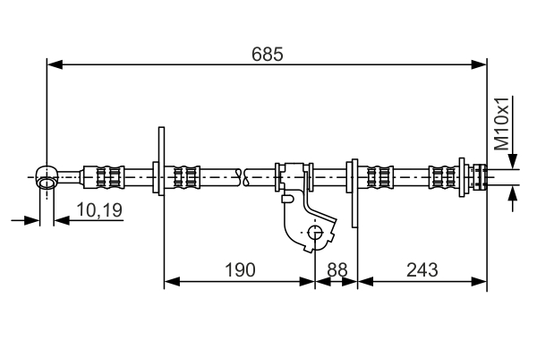 TUBO FLESSIBILE FRENO