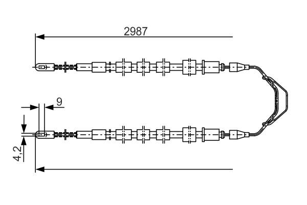 CAVO COMANDO, FRENO STAZIONAMENTO