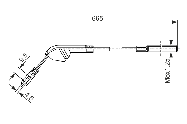 BOSCH CAVO COMANDO FRENO
