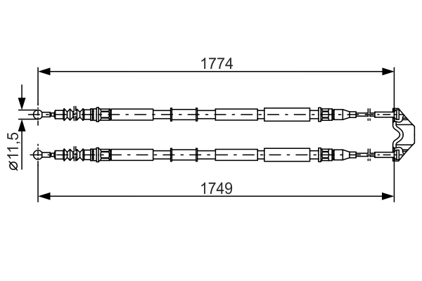 BOSCH CAVO COMANDO FRENO