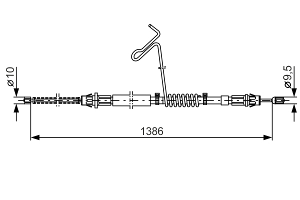BOSCH CAVO COMANDO FRENO