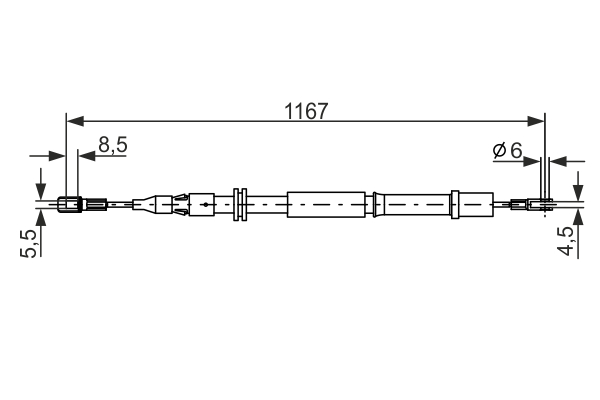 BOSCH CAVO COMANDO FRENO