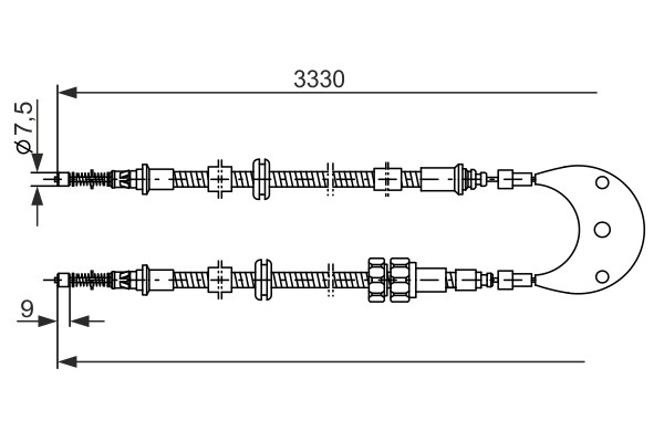 CAVO COMANDO, FRENO STAZIONAMENTO