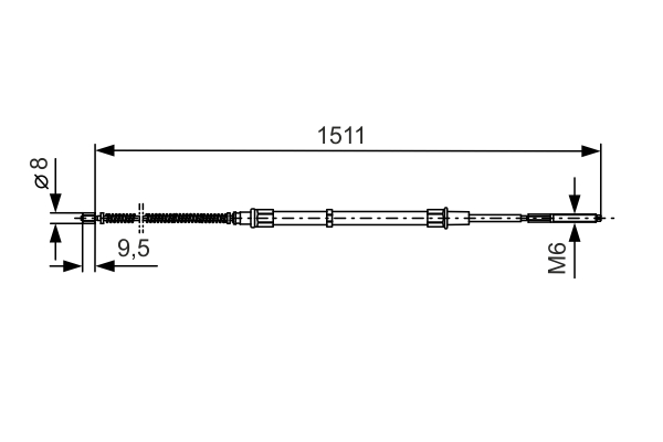 BOSCH CAVO COMANDO FRENO