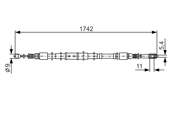 BOSCH CAVO COMANDO FRENO