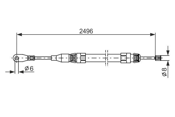 BOSCH CAVO COMANDO FRENO