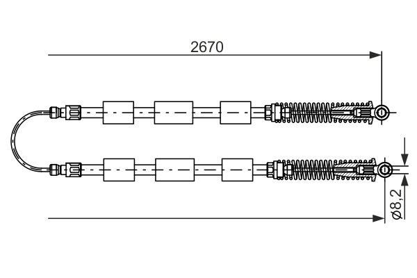 BOSCH CAVO COMANDO FRENO