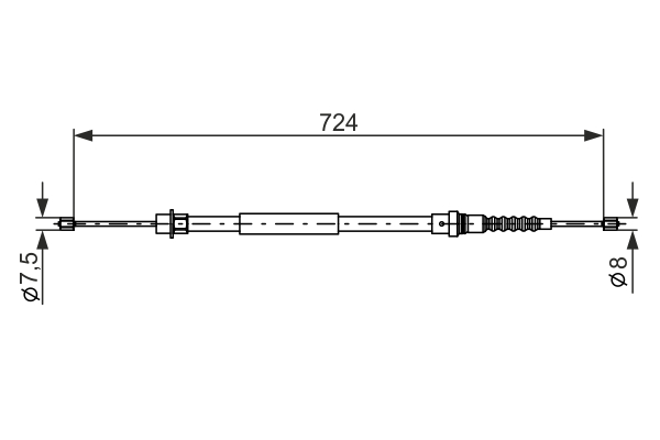 BOSCH CAVO COMANDO FRENO