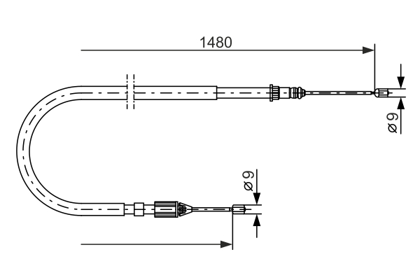 BOSCH CAVO COMANDO FRENO