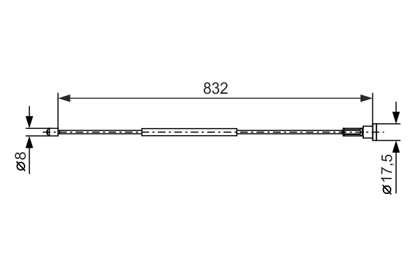 BOSCH CAVO COMANDO FRENO