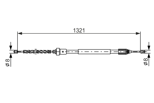 BOSCH CAVO COMANDO FRENO