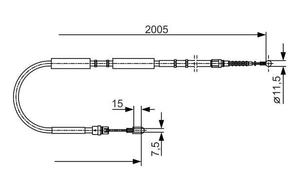 BOSCH CAVO COMANDO FRENO