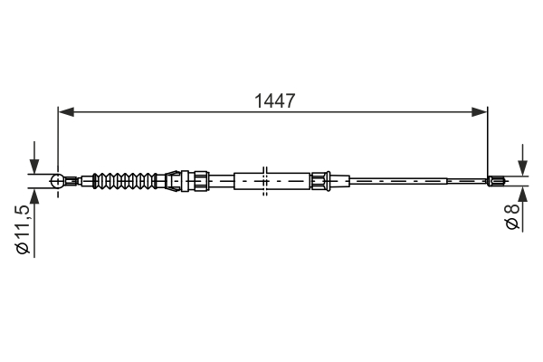 BOSCH CAVO COMANDO FRENO