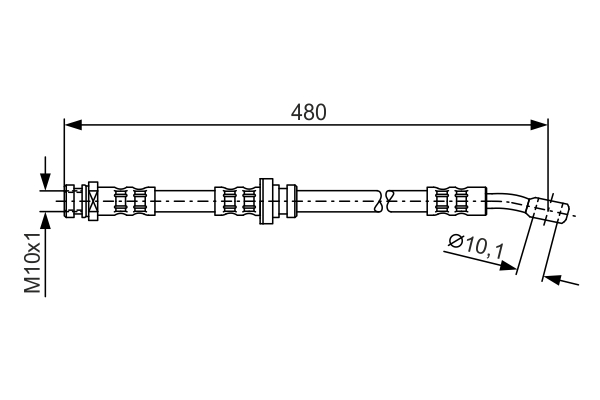 TUBO FLESSIBILE FRENO