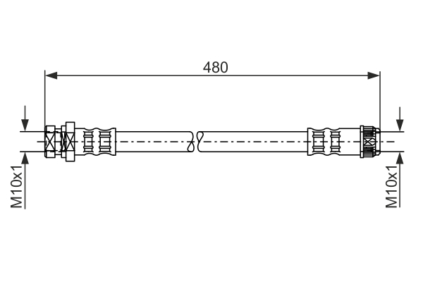 TUBO FLESSIBILE FRENO
