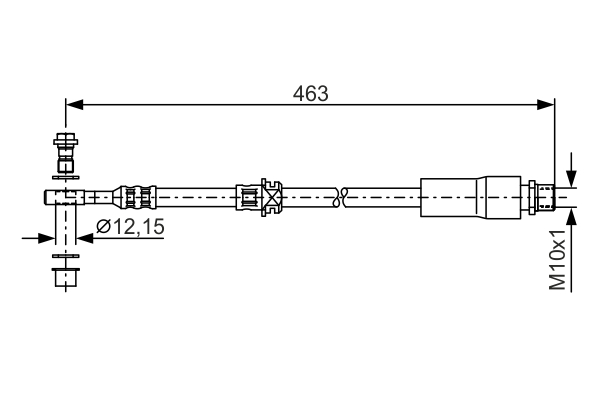 TUBO FLESSIBILE FRENO